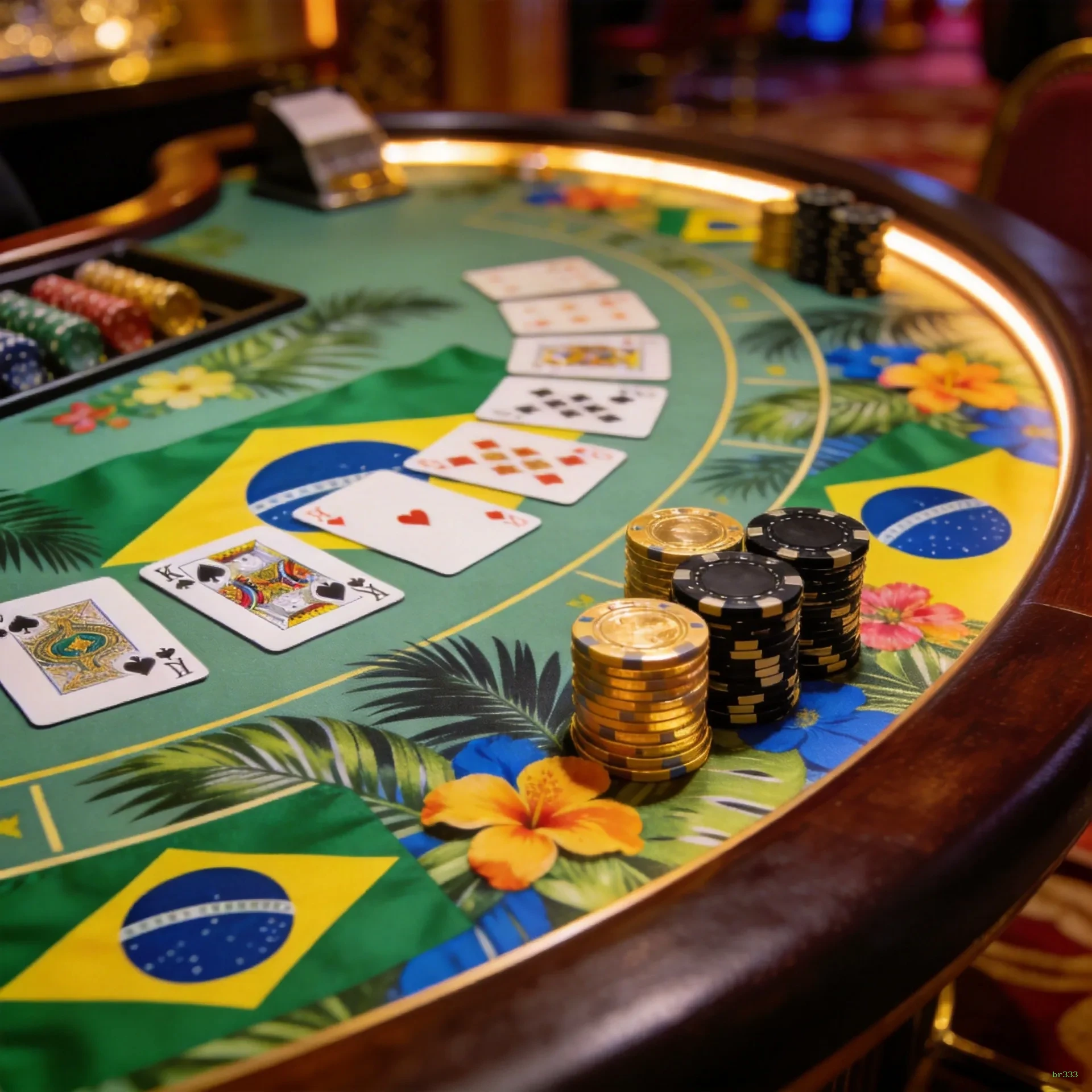 Jogos de Mesa Premium br333 - Blackjack, Roleta, Baccarat
